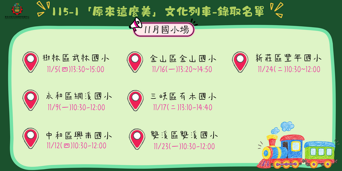 115學年度第一學期文化列車11月國小場