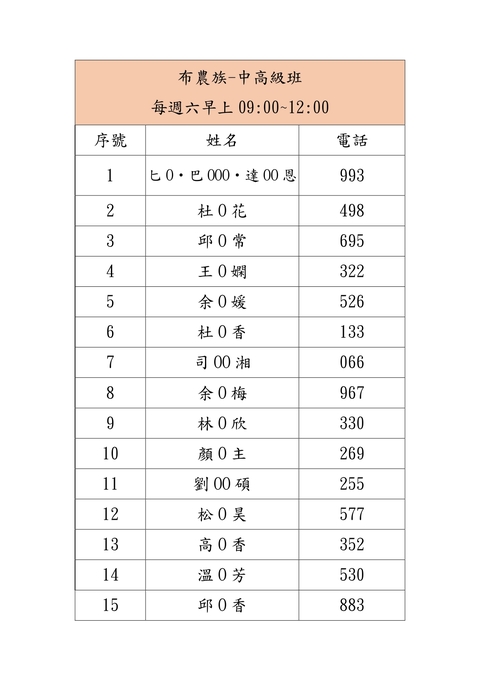 新北市114年度原住民族語認證輔導秋季班-錄取名單及開課公告圖片