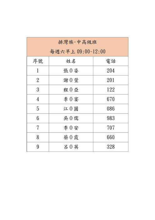 新北市114年度原住民族語認證輔導秋季班-錄取名單及開課公告圖片