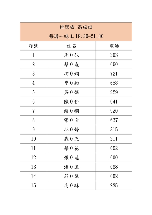 新北市114年度原住民族語認證輔導秋季班-錄取名單及開課公告圖片